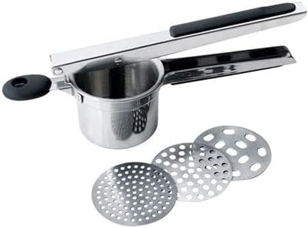 Portable Manual Silicone Handle Stainless Steel Potato ricer Squeezer Food Crusher Masher Tool