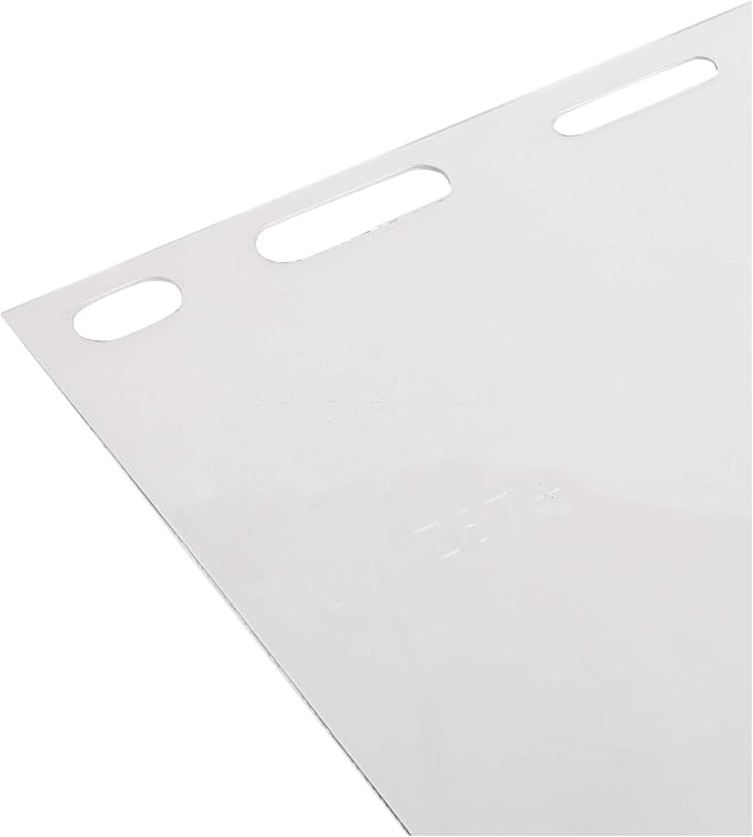 Replacement Face Shield, 8"x 15.5"x .040, Clear Polycarb, Model 15151
