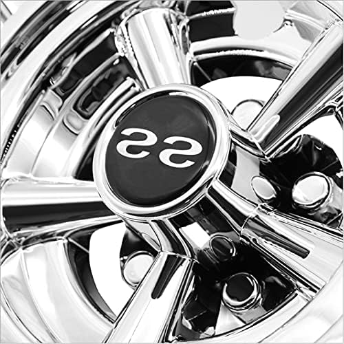 1Pcs 8Inch Golf Cart Wheel Covers, 5 Spoke Design Hub Cap for Golf Carts for Club Car,, Silver, 500158930A2
