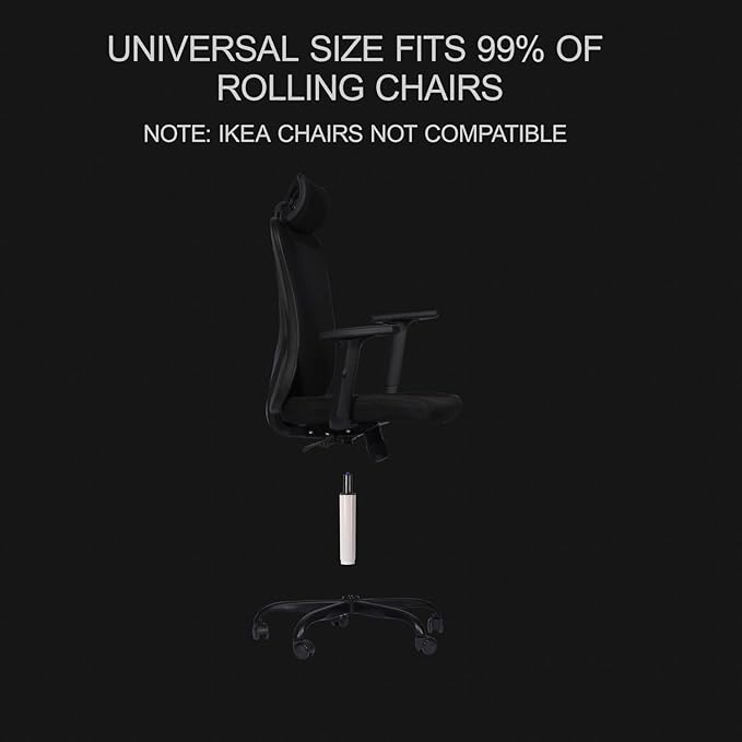 OHAHO Gas Lift Cylinder Replacement, Hydraulic Pneumatic Shock Piston Heavy Duty Universal Size Fits Most Executive Gaming Office Chairs (White)