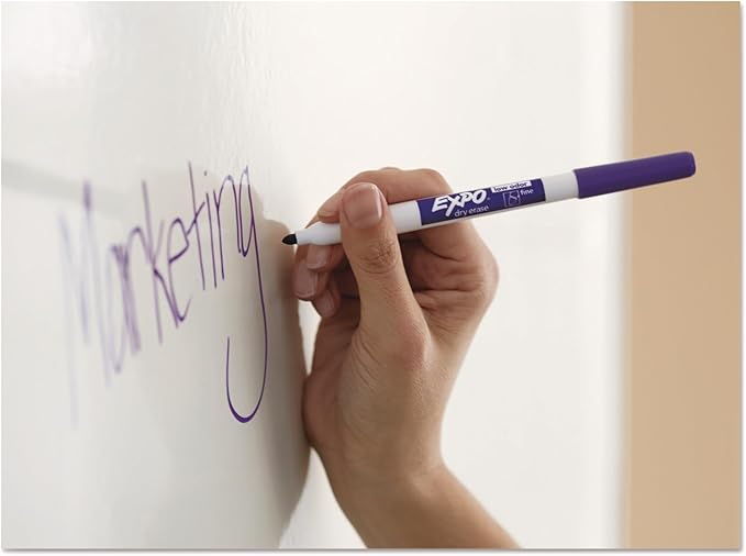 EXPO Dry Erase Markers, Low Odor Ink, Black, Fine Tip, 36 Count