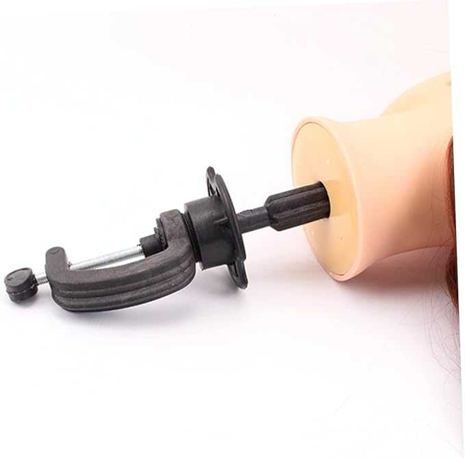 2pcs Wig Head Stand Mannequin Head Holder Clamp Holder for Mannequin Head Practice Hand Holder Clamp Wig Head Holder Green Rhinestone Headpiece Head Model Doll Heads Black