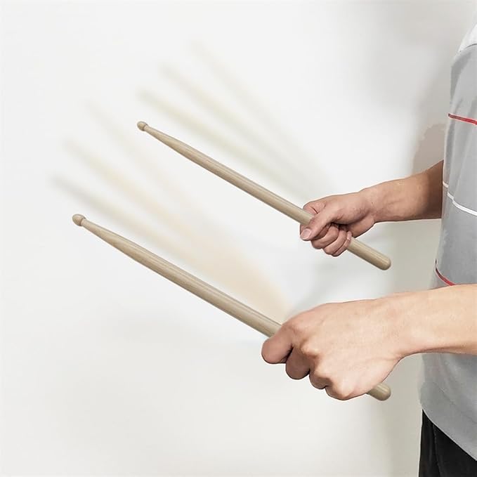 Drum Sticks - Drum Sticks Set - Acorn Wood Tip for Larger Sweet Spot - Hickory Drum Sticks - Consistent Weight and Pitch - 1 Pair