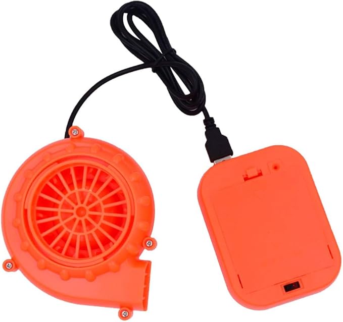 USB Mini Fan Blower Potable Inflatable Costume Fan for Halloween Inflatable Dinosaur Costume, Fancy Dress, Mascot Head,Party Inflatable Cosplay Jumpsuit