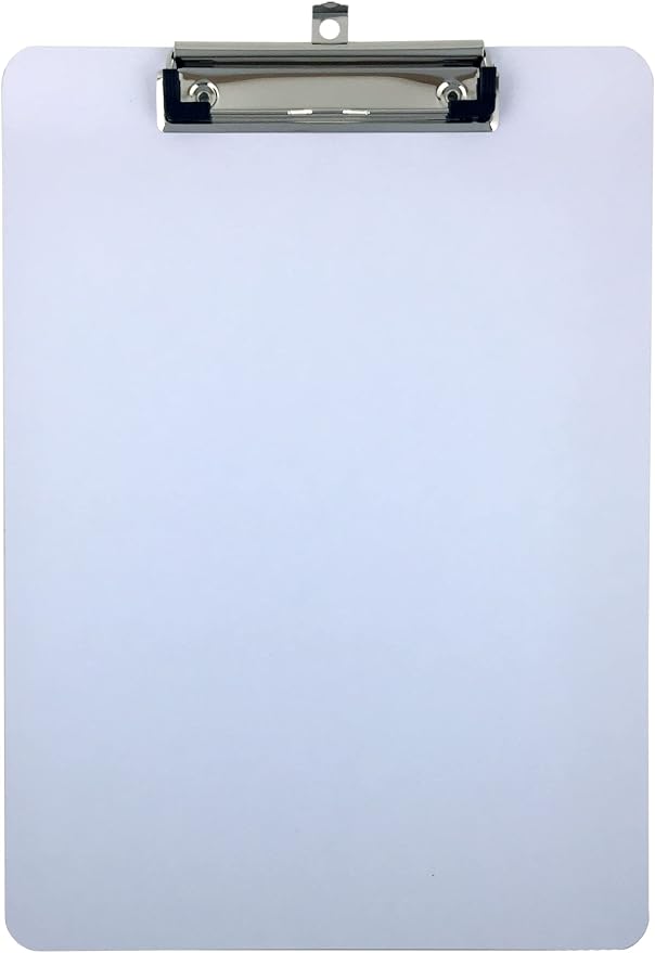 Trade Quest Dry Erase Letter Size Clipboard, 9 x 12.5 in