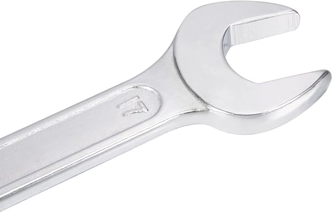 uxcell Metric Double Open End Wrench Chrome Plated, 14mm x 17mm