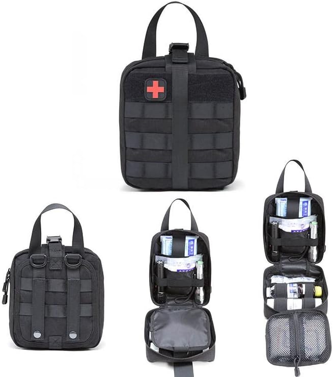 Tactical Waist Bags,Universal Outdoor Waist Bag,Tactical, EDC Molle Pouch, Utility Gadget Waist Bag with Cell Phone Holster for Sports,Medical Pouch,Tactical Survival First Aid Kit