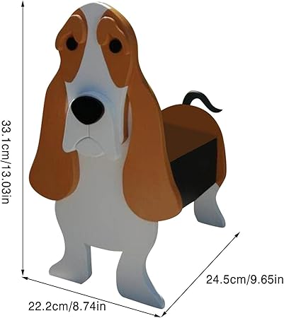 Dog Planter Plant Pot, Storage Containers Dog Planters, Cute Dog Flower Pot for Garden Decoration, Animal Shaped Plant Container Holder for Home, Outdoor Plants Handmade Pots