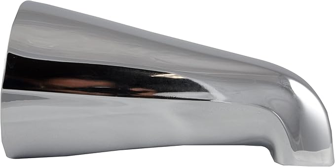 Danco, Inc. 80764 Spout, Front, Metal, Chrome, for Use with 12 in, 34 in IPS Connection and TubShower Faucet Brands