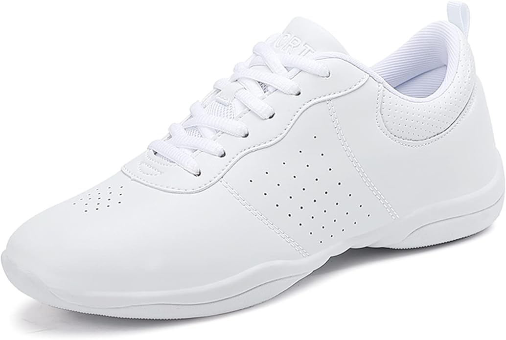 FOFOWHAT White Cheer Shoes Youth Cheerleading Dance Sneaker Training Competition for Women Girls' Cheerleading Shoes