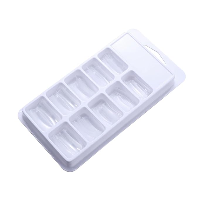 Didiseaon 100Pcs Clear Full Cover Nail Tips Artificial False Nail Tips for Gel Extensions for Nail Salons and DIY Nail Art Ideal for Professional and Home Use