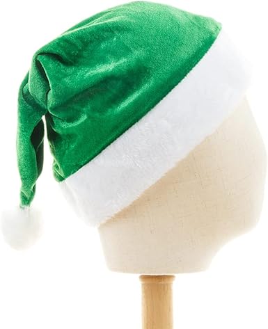 Santa Elf Hat Christmas Hat for wpompom Comfort Warm Caps Plush Xmas Santa Claus Hat for Children Kids Xmas Halloween P