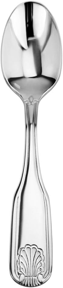 New Star Foodservice Shell Pattern, Stainless Steel, Teaspoon, 6.5-Inch, Set of 12