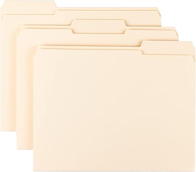Smead File Folder, Reinforced 13-Cut Tab, Letter Size, Manila, 45 Per Box (10438)