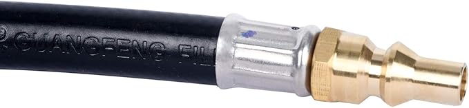 GasSaf 6FT Quick Connect Propane Hose for RV to Grill, 14" Quick Disconnect Lp Gas Line Connects 1 lb Portable Appliance to RV