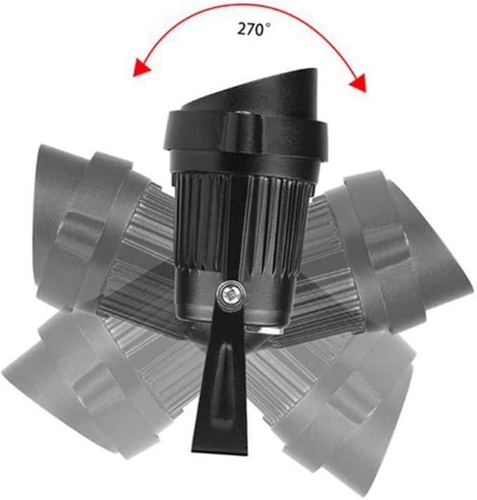 Angoily Outdoor Led Landscape Spotlight Cob Stake Light for Garden Pathway Decor Heavy Duty Warm Light for All Weather Conditions