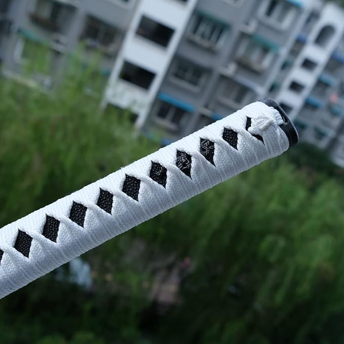 Japanese Sword Handle Tsuka 10.2inches AlloyCopperIron Fittings with Genuine Samegawa - Model DBZ01-DBZ07 for Katana Samurai Sword DecorationCollection