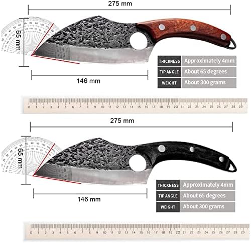 Meat Cleaver, 6" Forged Boning Knife Butcher Knife Kitchen Hand Forged for meat cleaver vegetable cutter slicer Outdoor Camping Chef Knives Cutting Vegetable