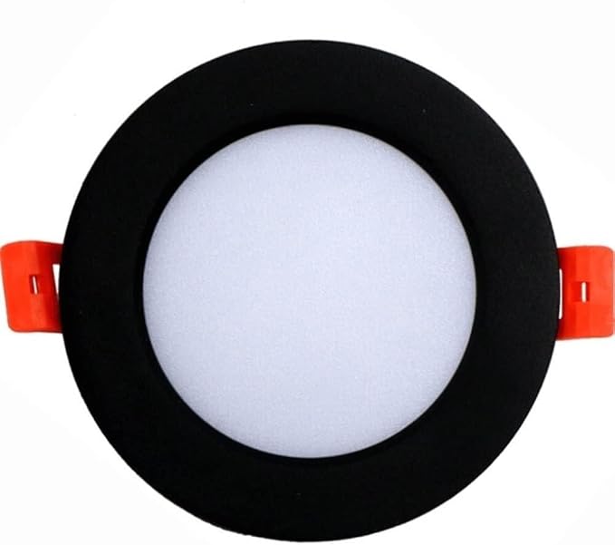 3W/5W/7W/9W/12W/15W/18W Downlight with Junction Box - 3000K/4000K/6000K Selectable Daylight, Recessed Ceiling Light for Home, Living Room, Bedroom, and Kitchen(Black(12W),3000K Warm Light)