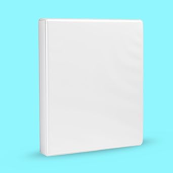 Basics 3-Ring Binder, 1-Inch - White 1 Pack