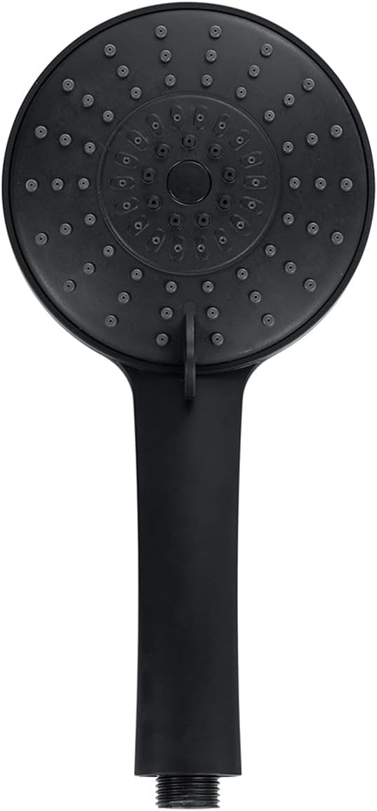 Handheld Shower Head 3 Spray Modes Adjustable Water Saving Shower Head Replacements Self-Cleaning Hand Shower with Easy-Cleaning Abs Plastic Nozzles,Black