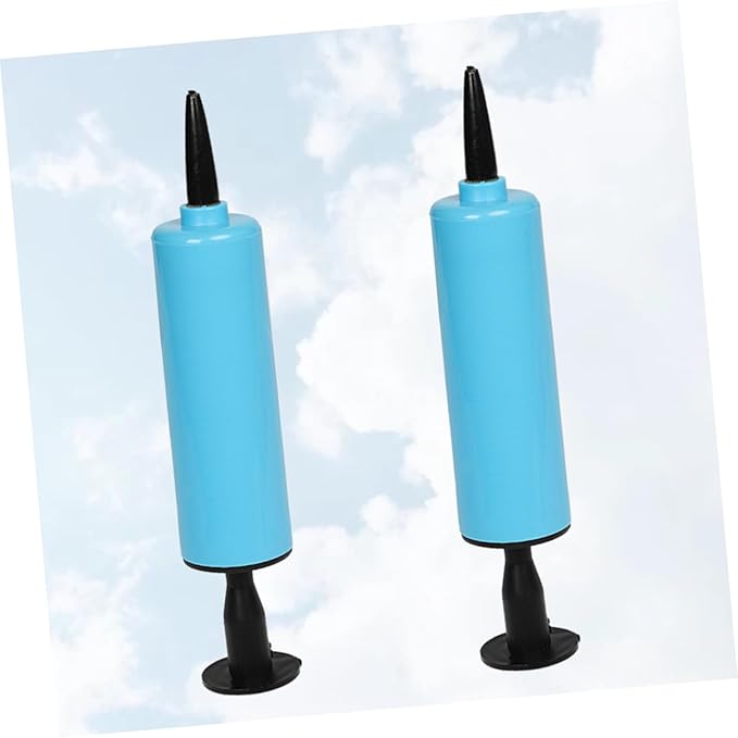 2pcs Mini Air Inflator Portable Air Pump Portable Gas Pump Balloons Pump Air Pump Swimming Ring Air Pump Canister Balloon Pump Balloon Inflator Hand Held Air Pump Blue1171