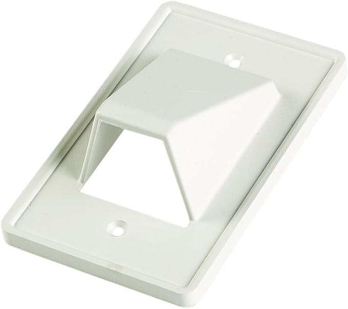 MAS Single Gang Reversible Low-Voltage Cable Entrance Plate