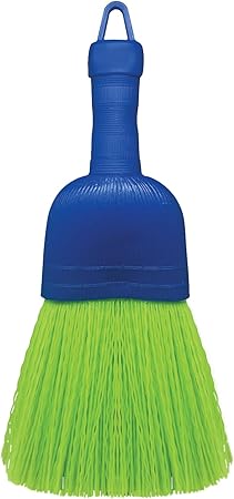 Lola Products Whisk Broom, Hand Brush, Durable Bristles, Whisks Away Dirt Debris, Compact, Hang Hole for Easy Storage, IndoorOutdoor, 1 Pack