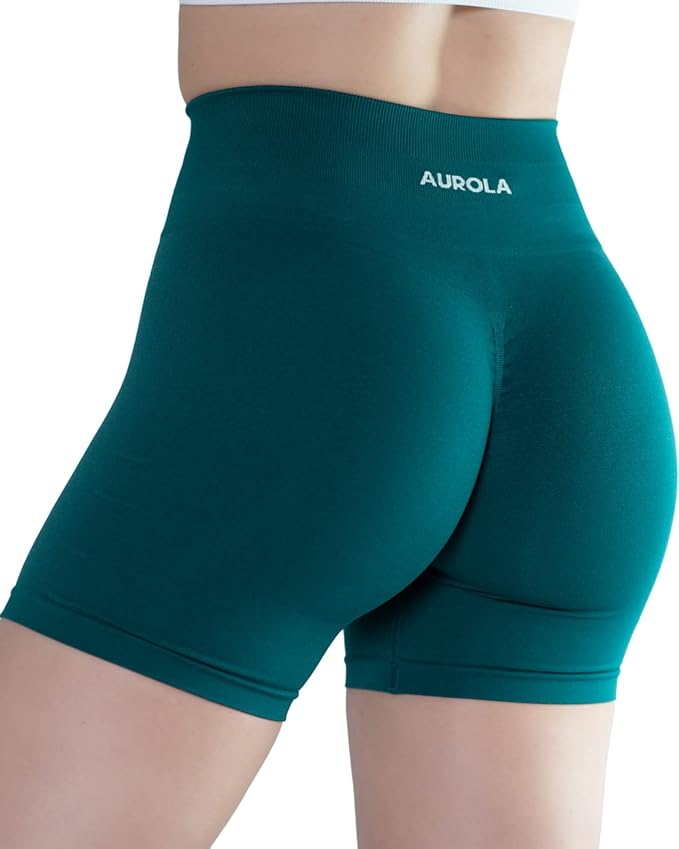 AUROLA Intensify Workout Shorts for Women Seamless Scrunch Short Gym Yoga Running Sport Active Exercise Fitness Shorts