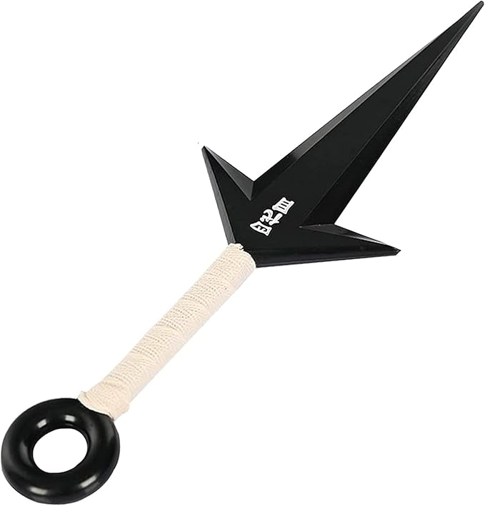 Japan Anime 10.2 inch Ninja Props Big Kunai Knife Black…