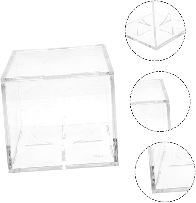BESPORTBLE Fashionable Acrylic Baseball Display Case Compact Size Box for Sports Ball Showcase