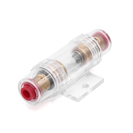 Qtqgoitem Plastic Shell Inline Metal Plating Inline AGU Fuse Holder Fuseholder 60a (Model: ef7 090 106 87c fe9)