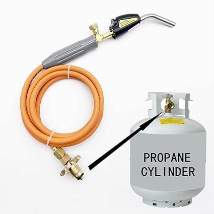 Handheld Propane Torch Liquefied Gases Welding Soldering Tool with Piezo Ignition Fipower Adjustment