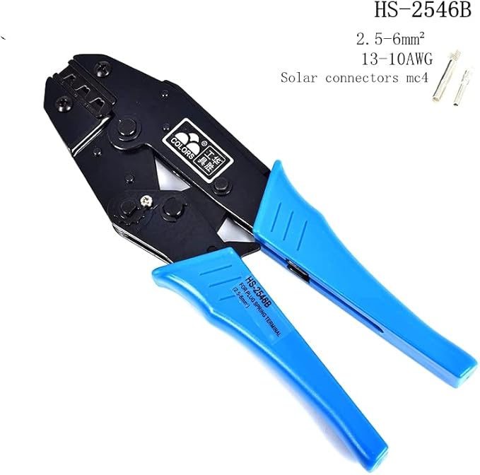 HS-2546B crimping pliers MC4 pv line pressing pliers capacity 2.546mm2 14-10AWG solar connector crimping pliers tools