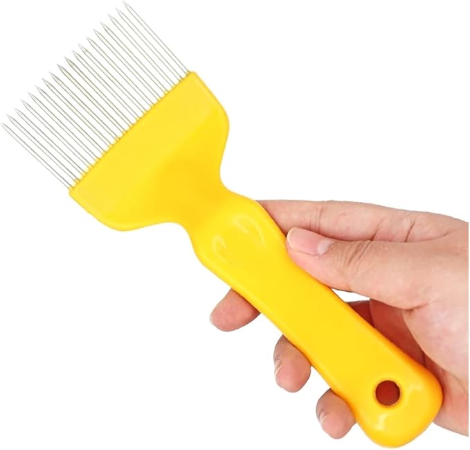 Beehive Honey Fork Comb, Unfasten Fork to Cut Honey Fork, 1 Beekeeping Tool(Red)