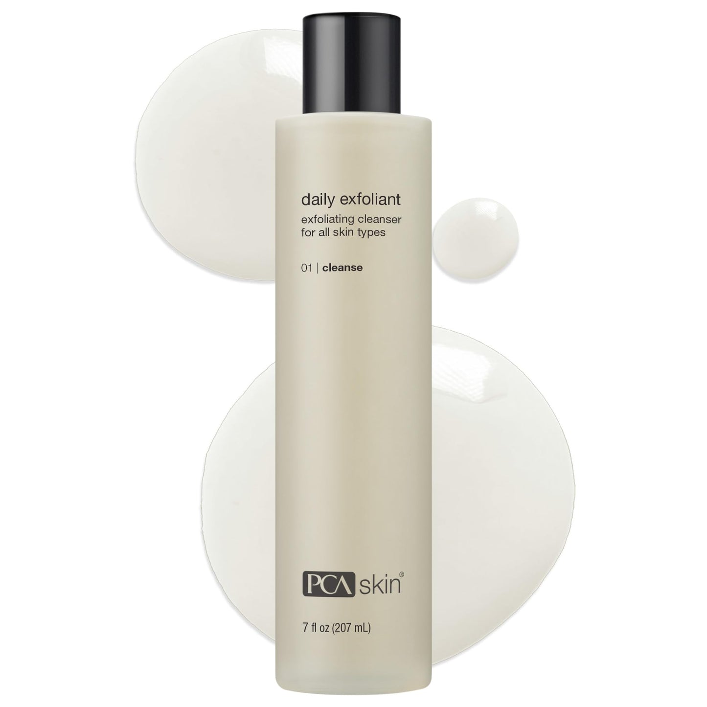 PCA SKIN Daily Face Exfoliant Cleanser, Moisturizing Face Wash, Gently Cleanses Dirt, Debris, and Other Impurities From Skin, Facial Cleanser Made with Renewable Exfoliants, 7.0 oz Bottle