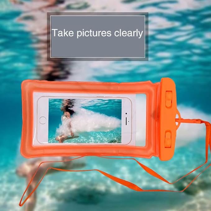 Universal Floating Waterproof Phone Pouch Holder, Dry Bag with Strap, Compatible with iPhone 131211 Pro MaxPro8 Plus, Galaxy S22S21S20S10Note 20109 up to 6.7" (Black)