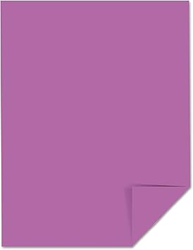Neenah Paper 22871 Color Cardstock, 65lb, 8 12 x 11, Planetary Purple, 250 Sheets