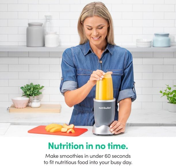 600 Watt 24 Oz. Cup Personal Blender, Sharp Blades And Powerful 600-Watt Motor Effortlessly Blend Fruits, Vegetables
