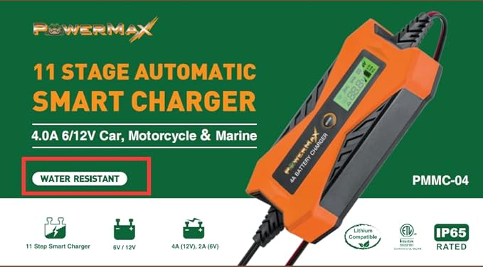 PowerMax PMMC-07 7.2 Amp Smart Battery Charger & Tester