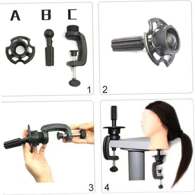 Hair Head Mold Bracket for Wig Model Small Bracket Training Stand Portable Easy Assembly