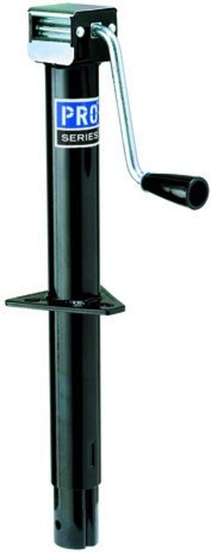 Reese Pro Series RV20000103 Bolt On A-Frame Trailer Jack, 2,000 lbs. Lift Capacity, 14 Inch Travel, Sidewind Crank