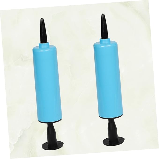 2pcs Mini Air Inflator Portable Air Pump Portable Gas Pump Balloons Pump Air Pump Swimming Ring Air Pump Canister Balloon Pump Balloon Inflator Hand Held Air Pump Blue1171