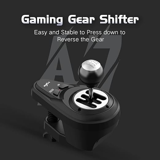 PXN V10 Force Feedback Steering Wheel Detachable Racing Wheel 270900 Degree Race Steering Wheel with 3-Pedals and Shifter Bundle for PC, Xbox One, Xbox Series XS, PS4