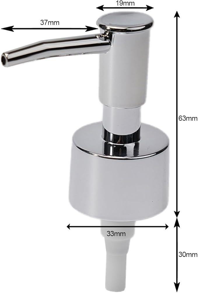 Plastic Lotion Bottle Pump Heads, Electroplating Bathroom Spray Head, Hand Press Head, For Regular Mouth Plastic Shampoo Bottle(Bright silver)