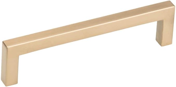 Richelieu Hardware BP873128CHBRZ Lambton Collection 5 116-inch (128 mm) Center-to-Center Champagne Bronze Modern Rectangular Cabinet and Drawer Pull Handle for Kitchen, Bathroom, and Furniture
