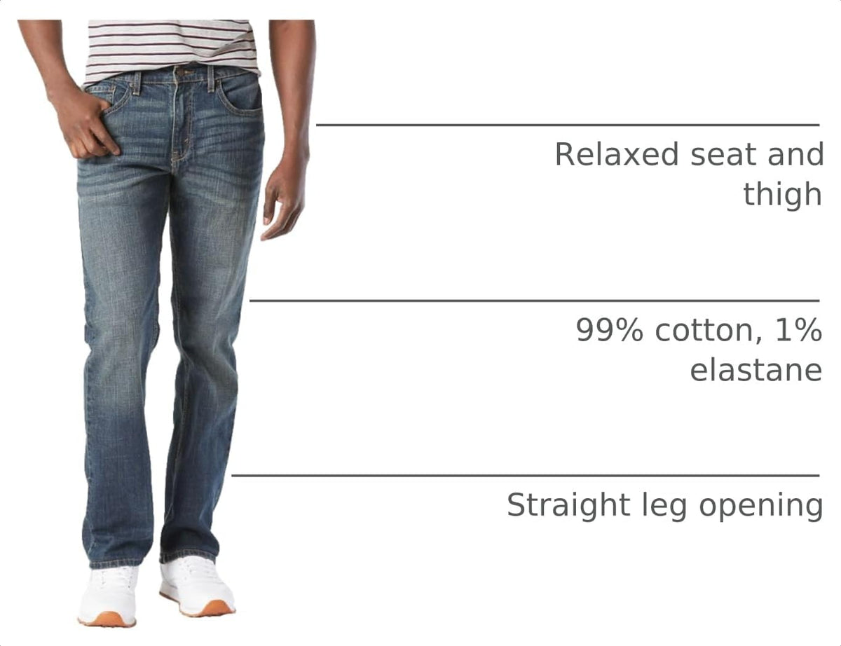 Levi Strauss Signature Gold Men's Relaxed Fit Flex Jean Pants