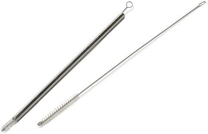 Huji Stainless Steel Straws Cleaning Brush Perfect for Reusable Tumbler Straws (2 Brushes)