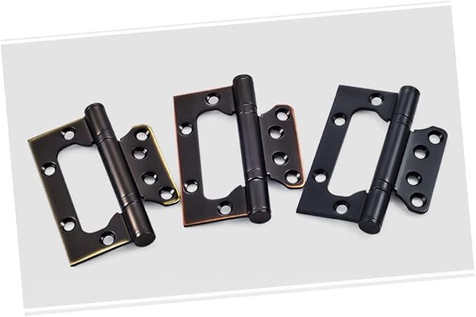 Stainless Steel Spring Hinges for Kitchen Cabinet Doors Heavy Duty Load Capacity Design with Easy Installation Black Finish for Furniture Applications