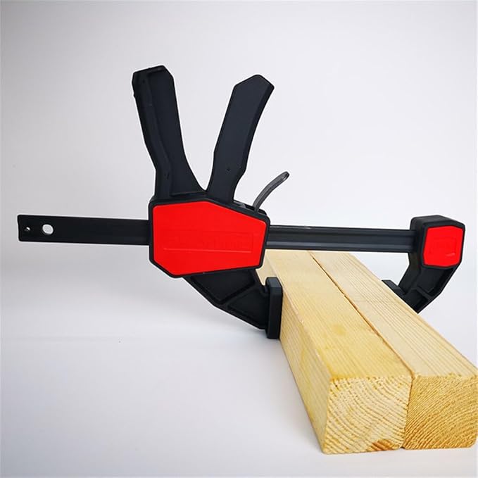 2PCS Bar Clamps For Woodworking Quick Grip Clamps Trigger Clamp Opening Reinforced Thickened Design with Quick Conversion Button (6inch)